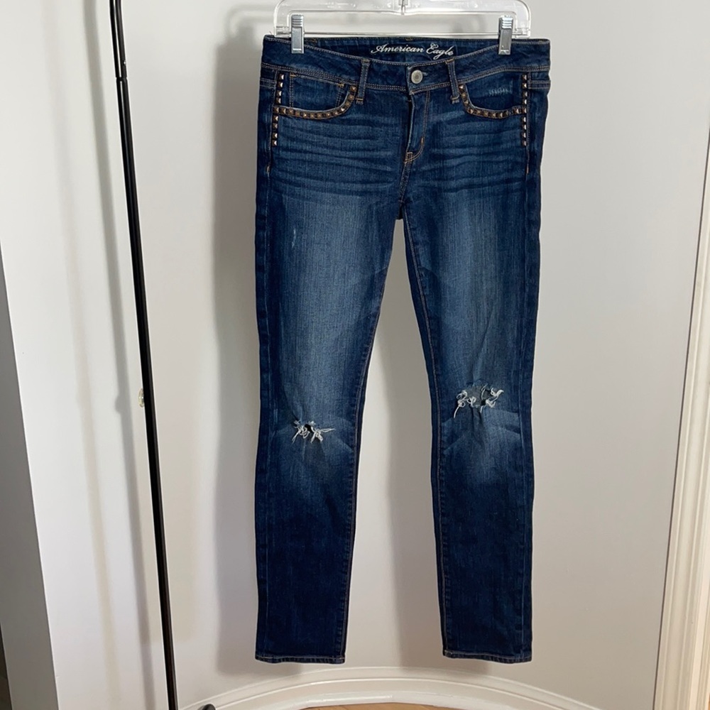 American Eagle Studded “Slouchy Skinny”